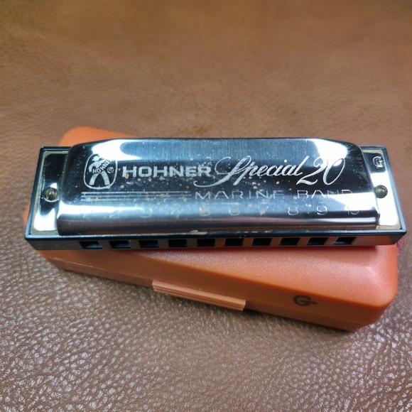 Vintage Hohner Special 20 Marine Band Harmonica Key of G Made in Germany w/ Case - Picture 2 of 10